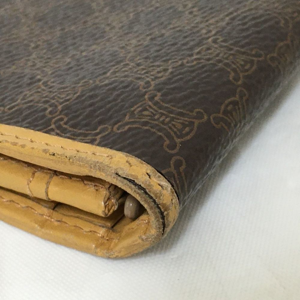 Celine Macadam Pattern Coated Canvas Long Wallet … - image 8